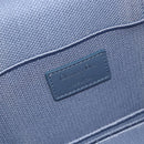 Christian Dior Vanity Hand Bag Canvas Blue Silver Auth ka4334A-21