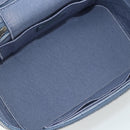 Christian Dior Vanity Hand Bag Canvas Blue Silver Auth ka4334A-11