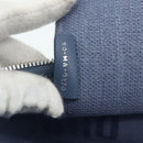 Christian Dior Vanity Hand Bag Canvas Blue Silver Auth ka4334A-12
