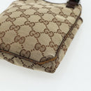 GUCCI GG Canvas Web Sherry Line Shoulder Bag Beige Red Green 141863 Auth ka4335-16