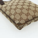 GUCCI GG Canvas Web Sherry Line Shoulder Bag Beige Red Green 141863 Auth ka4335-9
