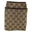 GUCCI GG Canvas Web Sherry Line Shoulder Bag Beige Red Green 141863 Auth ka4335-13