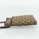 GUCCI GG Canvas Web Sherry Line Shoulder Bag Beige Red Green 141863 Auth ka4335-3
