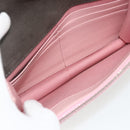 FENDI Chain Wallet Monster Shoulder Bag Leather Pink Silver Auth ka4337A-10