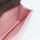 FENDI Chain Wallet Monster Shoulder Bag Leather Pink Silver Auth ka4337A-19