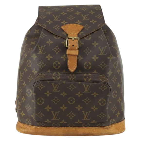 LOUIS VUITTON Monogram Montsouris GM Backpack M51135 LV Auth ka434