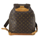 LOUIS VUITTON Monogram Montsouris GM Backpack M51135 LV Auth ka434-2