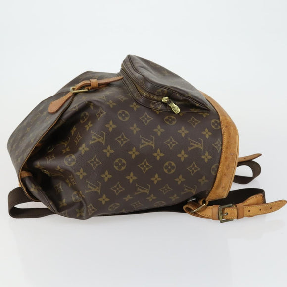 LOUIS VUITTON Monogram Montsouris GM Backpack M51135 LV Auth ka434