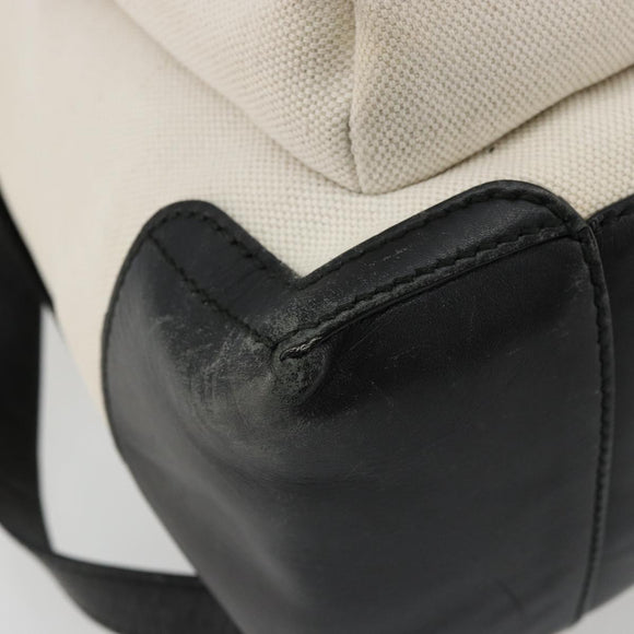 BALENCIAGA Backpack Canvas Black Silver white 409010 Auth ka4340