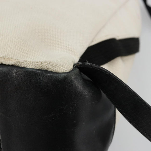 BALENCIAGA Backpack Canvas Black Silver white 409010 Auth ka4340
