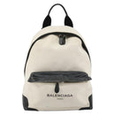 BALENCIAGA Backpack Canvas Black Silver white 409010 Auth ka4340-2