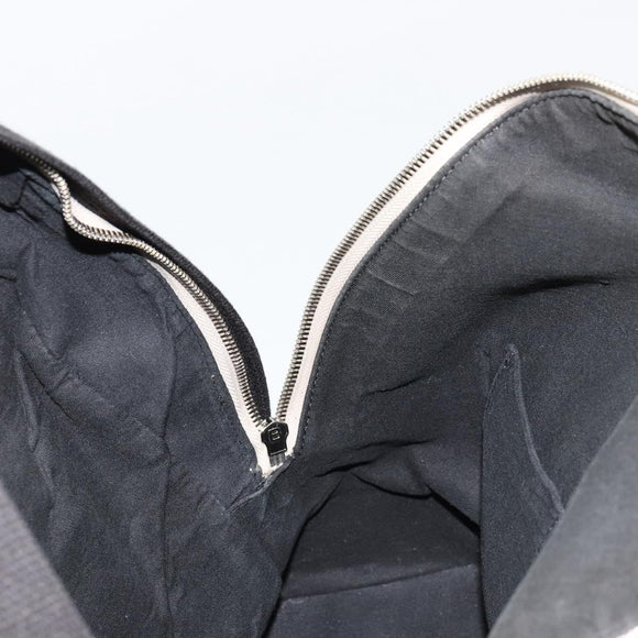 BALENCIAGA Backpack Canvas Black Silver white 409010 Auth ka4340