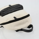 BALENCIAGA Backpack Canvas Black Silver white 409010 Auth ka4340-6
