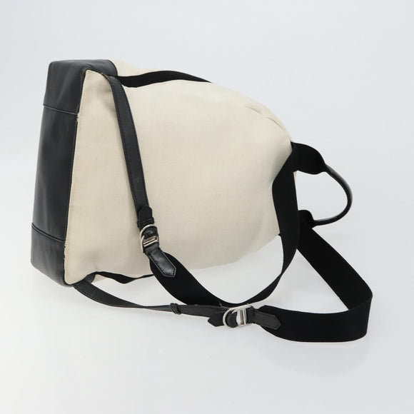 BALENCIAGA Backpack Canvas Black Silver white 409010 Auth ka4340