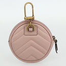 GUCCI Marmont Chain Shoulder Bag Leather Pink Gold white 699759 Auth ka4341SM-26