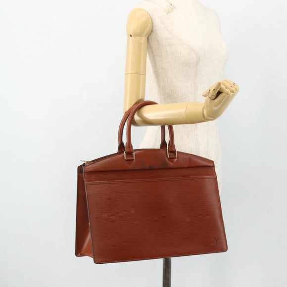 LOUIS VUITTON Epi Riviera Hand Bag Brown M48183 LV Auth ka4343