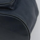 Christian Dior Backpack Leather Gold Blue Auth ka4344-11
