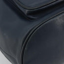 Christian Dior Backpack Leather Gold Blue Auth ka4344-12
