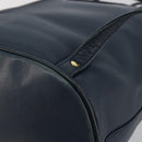 Christian Dior Backpack Leather Gold Blue Auth ka4344-13