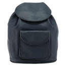 Christian Dior Backpack Leather Gold Blue Auth ka4344-2