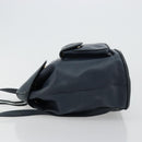 Christian Dior Backpack Leather Gold Blue Auth ka4344-5