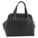 BOTTEGA VENETA Hand Bag Leather Black Silver Auth ka4346-1