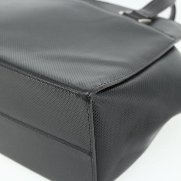 BOTTEGA VENETA Hand Bag Leather Black Silver Auth ka4346