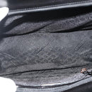 BOTTEGA VENETA Hand Bag Leather Black Silver Auth ka4346-11