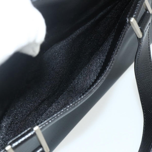 BOTTEGA VENETA Hand Bag Leather Black Silver Auth ka4346