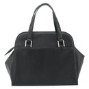 BOTTEGA VENETA Hand Bag Leather Black Silver Auth ka4346-2