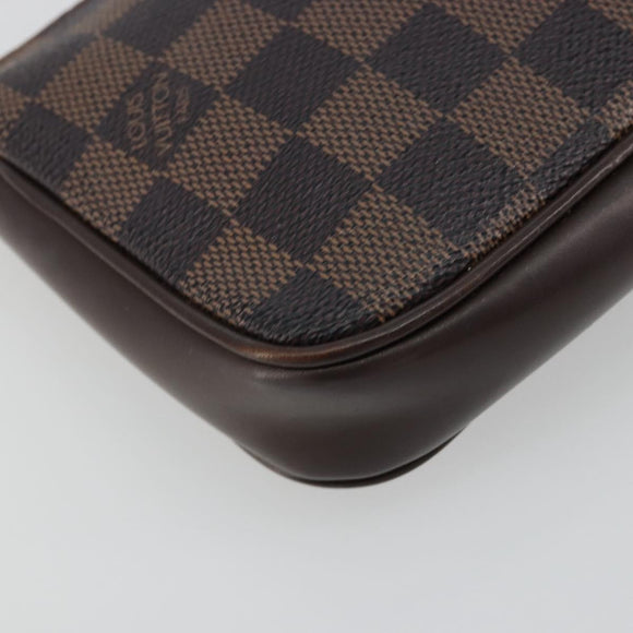 LOUIS VUITTON Damier Ebene Navona Accessory Pouch N51983 LV Auth ka4347