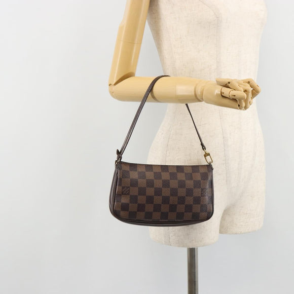 LOUIS VUITTON Damier Ebene Navona Accessory Pouch N51983 LV Auth ka4347
