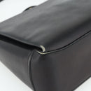 GUCCI Hand Bag Leather Black Gold Auth ka4348-15