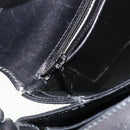 GUCCI Hand Bag Leather Black Gold Auth ka4348-20