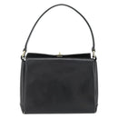 GUCCI Hand Bag Leather Black Gold Auth ka4348-13