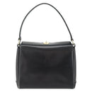 GUCCI Hand Bag Leather Black Gold Auth ka4348-2