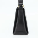 GUCCI Hand Bag Leather Black Gold Auth ka4348-3