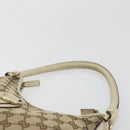 GUCCI GG Canvas Abbey Shoulder Bag Leather Beige Gold 130738 Auth ka4349-8
