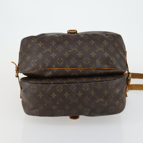 LOUIS VUITTON Monogram Saumur 35 Umhängetasche M42254 LV Auth ka435