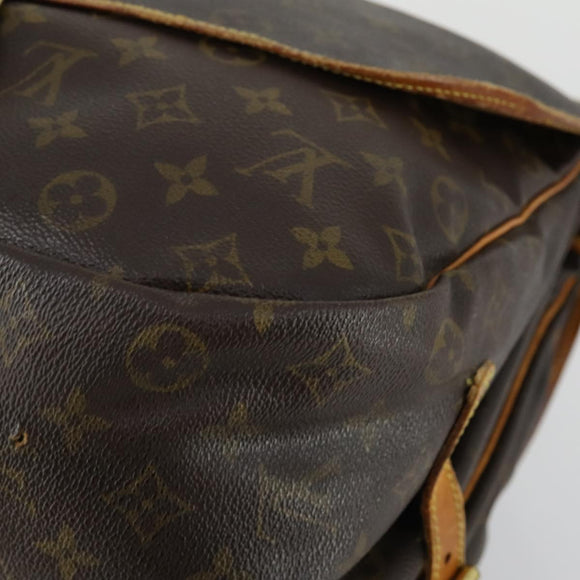 LOUIS VUITTON Monogram Saumur 35 Umhängetasche M42254 LV Auth ka435