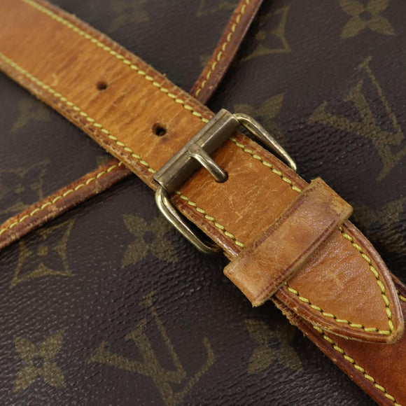 LOUIS VUITTON Monogram Saumur 35 Umhängetasche M42254 LV Auth ka435