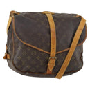 LOUIS VUITTON Monogram Saumur 35 Umhängetasche M42254 LV Auth ka435-1