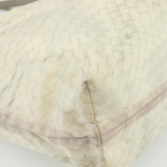 BOTTEGA VENETA Intretti Tote Bag Nylon Beige Auth ka4351