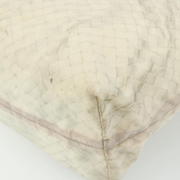 BOTTEGA VENETA Intretti Tote Bag Nylon Beige Auth ka4351