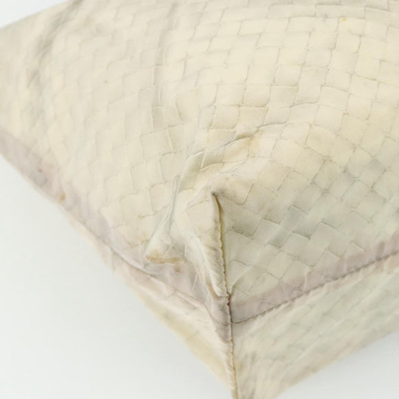 BOTTEGA VENETA Intretti Tote Bag Nylon Beige Auth ka4351