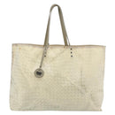 BOTTEGA VENETA Intretti Tote Bag Nylon Beige Auth ka4351-13