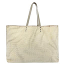 BOTTEGA VENETA Intretti Tote Bag Nylon Beige Auth ka4351-2