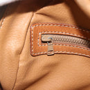 CELINE Macadam Canvas Hand Bag PVC Leather Brown Gold Auth ka4353-21