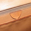 CELINE Macadam Canvas Hand Bag PVC Leather Brown Gold Auth ka4354-15