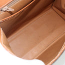 CELINE Macadam Canvas Hand Bag PVC Leather Brown Gold Auth ka4354-16